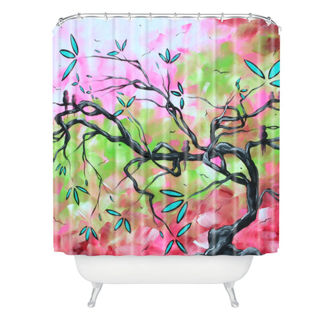 Madart Inc. Sweet Sounds Of Spring Shower Curtain