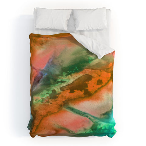 Madart Inc. The Beauty of Color Orange Duvet Cover