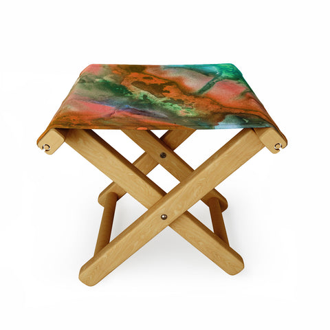 Madart Inc. The Beauty of Color Orange Folding Stool