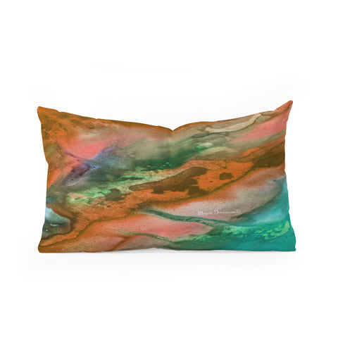Madart Inc. The Beauty of Color Orange Oblong Throw Pillow