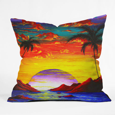 Madart Inc. The Birth Of Eden Throw Pillow