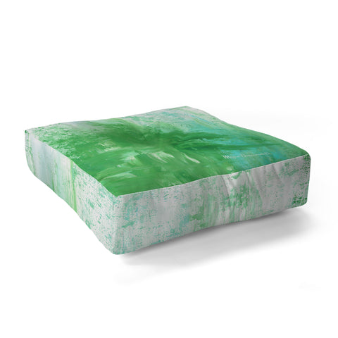 Madart Inc. The Fire Within Minty Floor Pillow Square