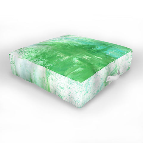 Madart Inc. The Fire Within Minty Outdoor Floor Cushion