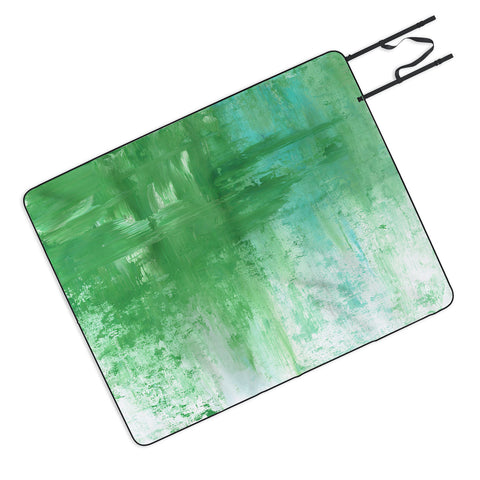 Madart Inc. The Fire Within Minty Picnic Blanket