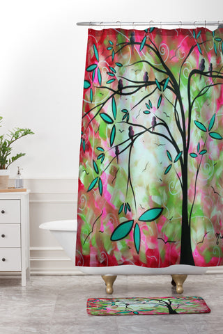 Madart Inc. Through The Looking Glass Shower Curtain And Mat