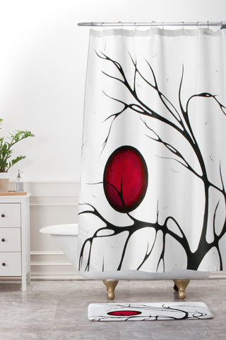 Madart Inc. Together As One Shower Curtain And Mat