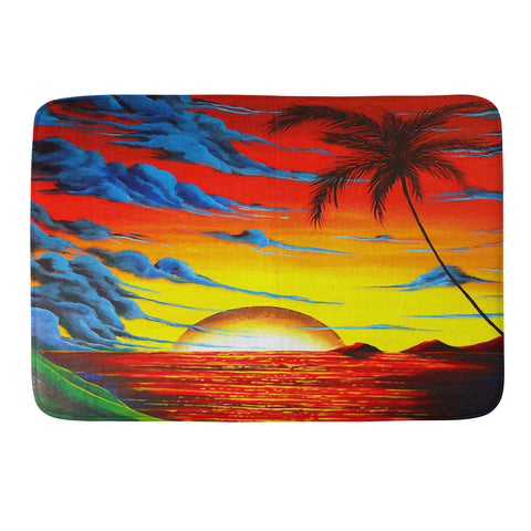 Madart Inc. Tropical Bliss Memory Foam Bath Mat