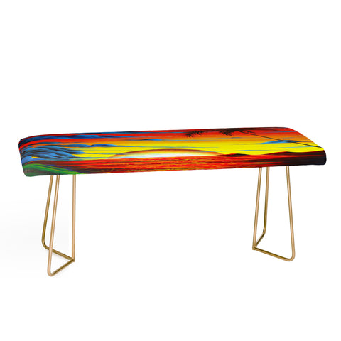 Madart Inc. Tropical Bliss Bench