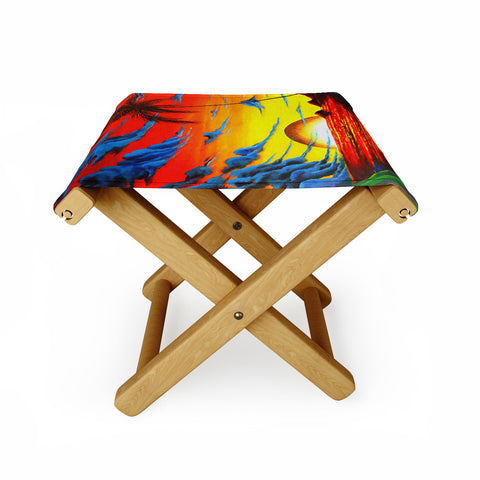 Madart Inc. Tropical Bliss Folding Stool