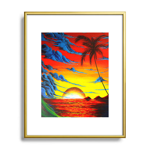 Madart Inc. Tropical Bliss Metal Framed Art Print