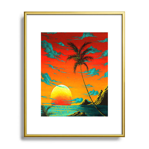 Madart Inc. Tropical Burn Metal Framed Art Print
