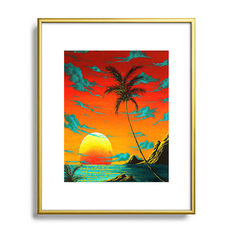 Madart Inc. Tropical Burn Metal Framed Art Print