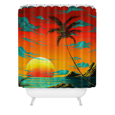 Madart Inc. Tropical Burn Shower Curtain