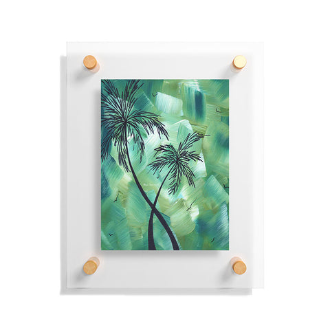 Madart Inc. Tropical Dance Palms Floating Acrylic Print