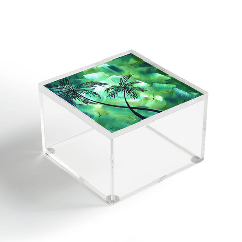 Madart Inc. Tropical Dance Palms Acrylic Box