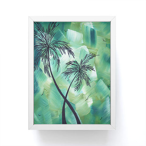 Madart Inc. Tropical Dance Palms Framed Mini Art Print