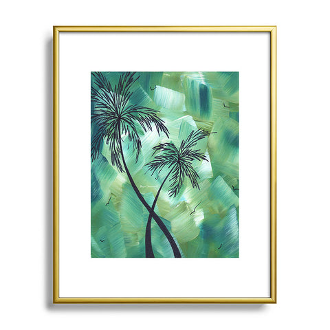 Madart Inc. Tropical Dance Palms Metal Framed Art Print