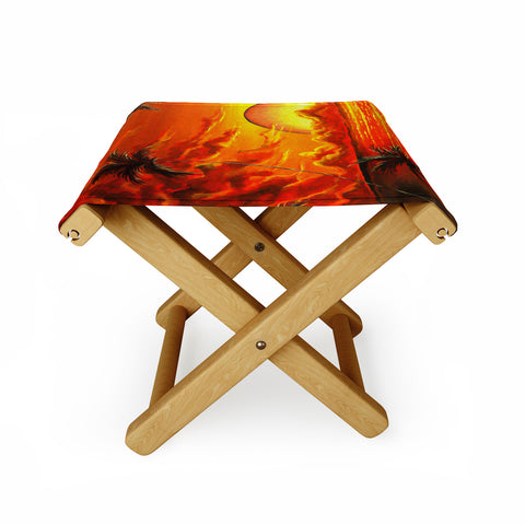 Madart Inc. Tropical Energy Folding Stool