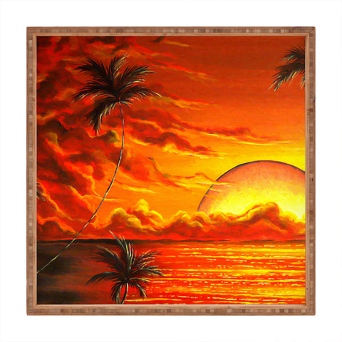 Madart Inc. Tropical Energy Square Tray