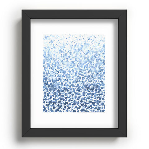 Madart Inc. Tropical Fusion 14 Abstract Blues Recessed Framing Rectangle