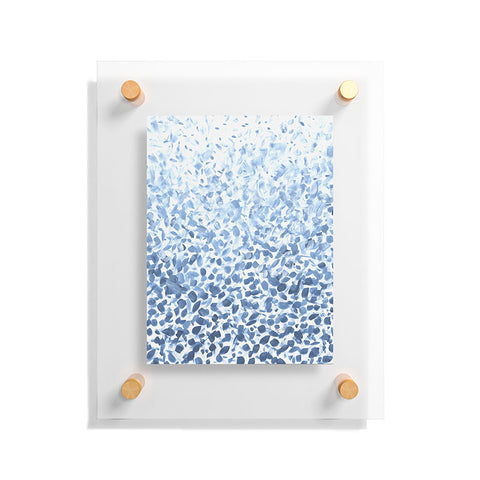 Madart Inc. Tropical Fusion 14 Abstract Blues Floating Acrylic Print