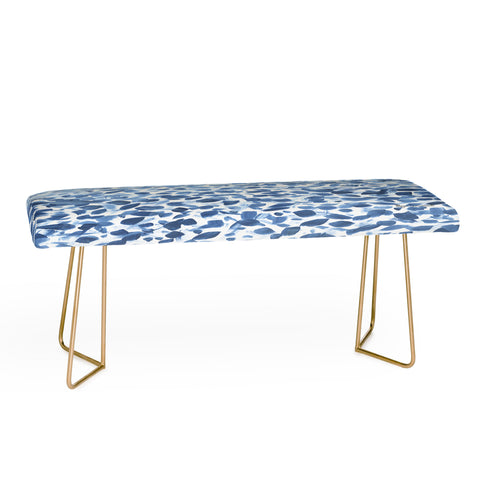 Madart Inc. Tropical Fusion 14 Abstract Blues Bench