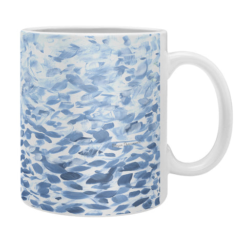 Madart Inc. Tropical Fusion 14 Abstract Blues Coffee Mug