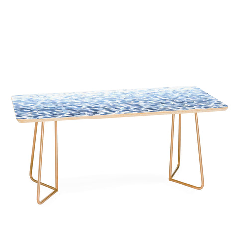 Madart Inc. Tropical Fusion 14 Abstract Blues Coffee Table
