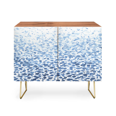 Madart Inc. Tropical Fusion 14 Abstract Blues Credenza