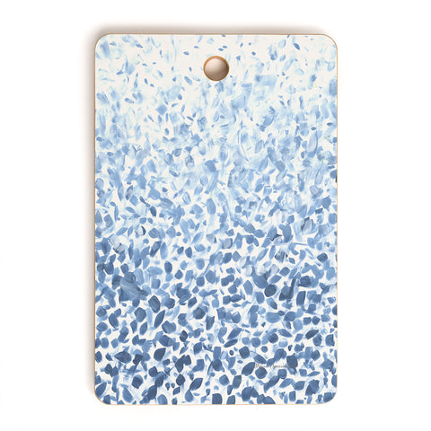 Madart Inc. Tropical Fusion 14 Abstract Blues Cutting Board Rectangle
