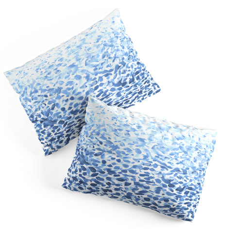 Madart Inc. Tropical Fusion 14 Abstract Blues Pillow Shams