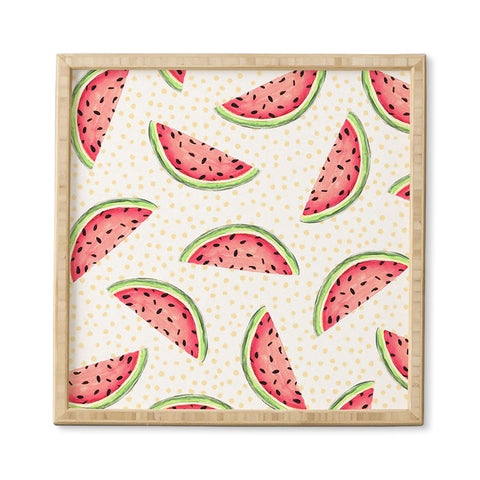 Madart Inc. Tropical Fusion 18 Watermelon Framed Wall Art