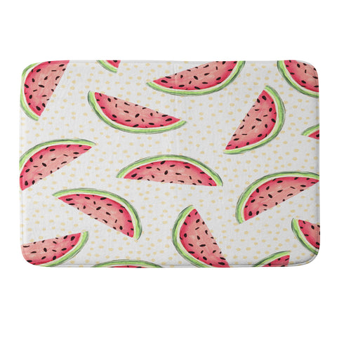 Madart Inc. Tropical Fusion 18 Watermelon Memory Foam Bath Mat