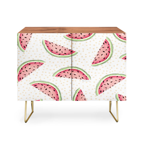 Madart Inc. Tropical Fusion 18 Watermelon Credenza