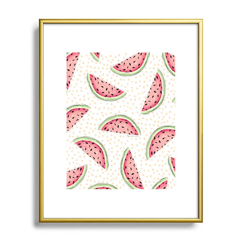 Madart Inc. Tropical Fusion 18 Watermelon Metal Framed Art Print