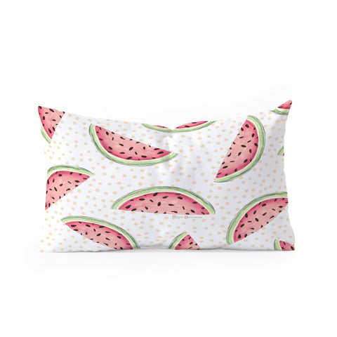 Madart Inc. Tropical Fusion 18 Watermelon Oblong Throw Pillow