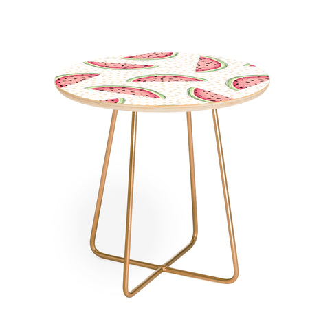 Madart Inc. Tropical Fusion 18 Watermelon Round Side Table
