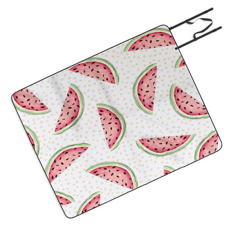 Madart Inc. Tropical Fusion 18 Watermelon Picnic Blanket