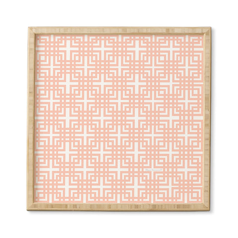 Madart Inc. Tropical Fusion 5 Peachy Pattern Framed Wall Art