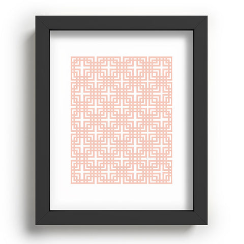 Madart Inc. Tropical Fusion 5 Peachy Pattern Recessed Framing Rectangle