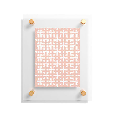 Madart Inc. Tropical Fusion 5 Peachy Pattern Floating Acrylic Print