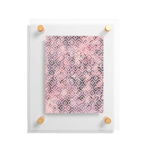 Madart Inc. Tropical Fusion 8 Mauve Diamonds Floating Acrylic Print