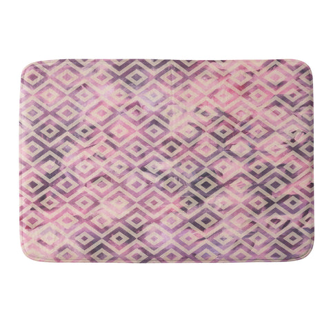 Madart Inc. Tropical Fusion 8 Mauve Diamonds Memory Foam Bath Mat