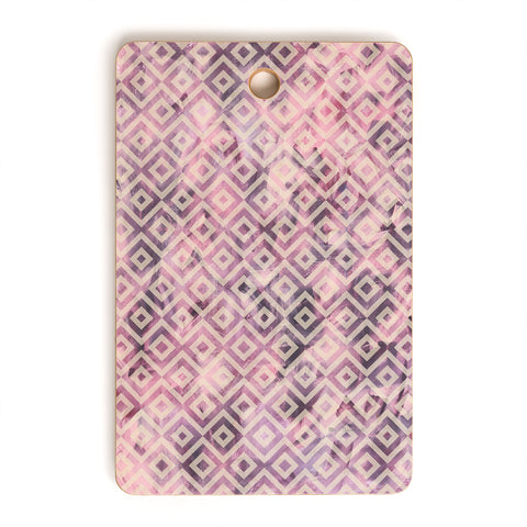 Madart Inc. Tropical Fusion 8 Mauve Diamonds Cutting Board Rectangle