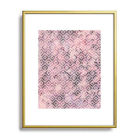 Madart Inc. Tropical Fusion 8 Mauve Diamonds Metal Framed Art Print