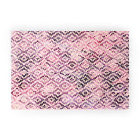 Madart Inc. Tropical Fusion 8 Mauve Diamonds Welcome Mat