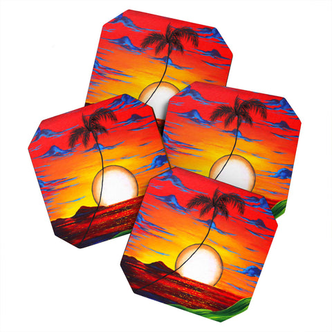 Madart Inc. Tropical Resonance Coaster Set