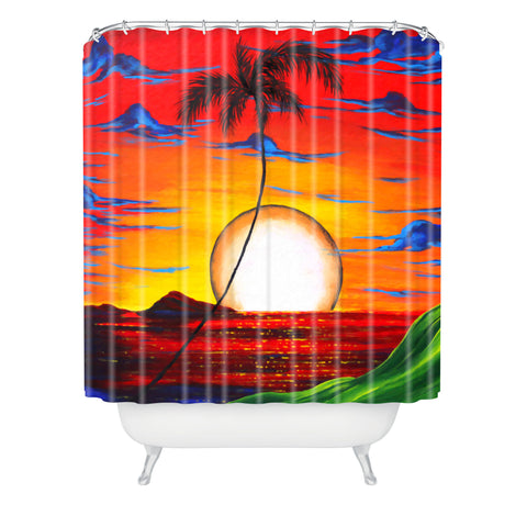 Madart Inc. Tropical Resonance Shower Curtain