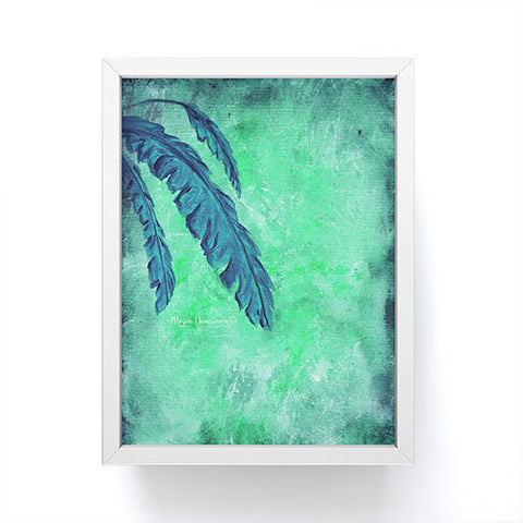 Madart Inc. Tropical Splash Aqua Framed Mini Art Print