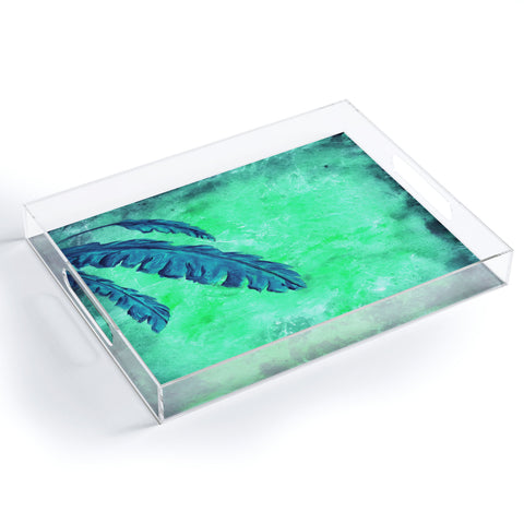Madart Inc. Tropical Splash Aqua Acrylic Tray